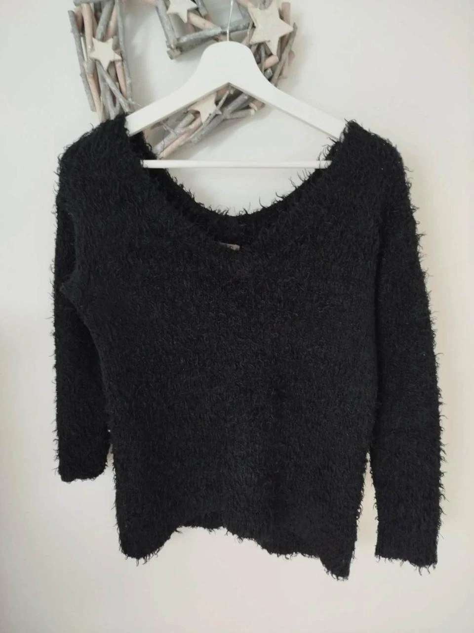 🔥Pull noir col en V - TEX Femme Taille S / 36